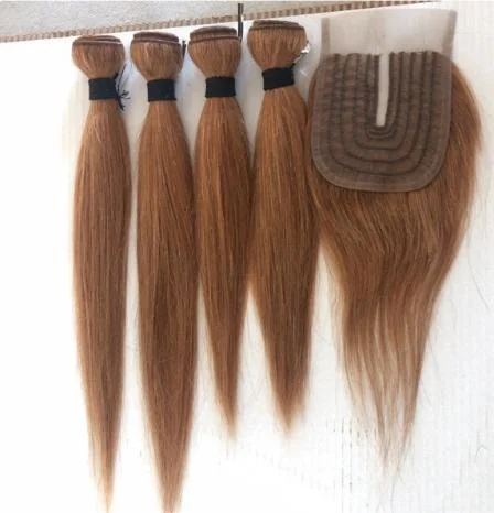 Various Colors Available Human Hair Bundles with Closure Pack Deal 10% off Sample Customization